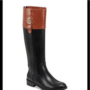 Tommy Hilfiger black riding boots, BRAND NEW, Sz 9